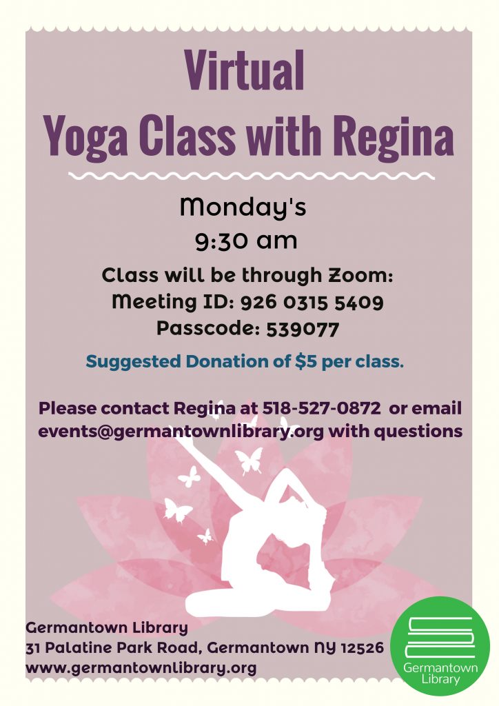Yoga on Monday’s with Regina